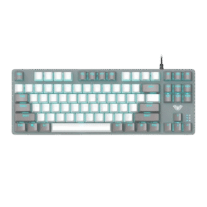 AULA F3287 Wired Mechanical Gaming Keyboard | Grey White, Blue Switch (F3287GW)