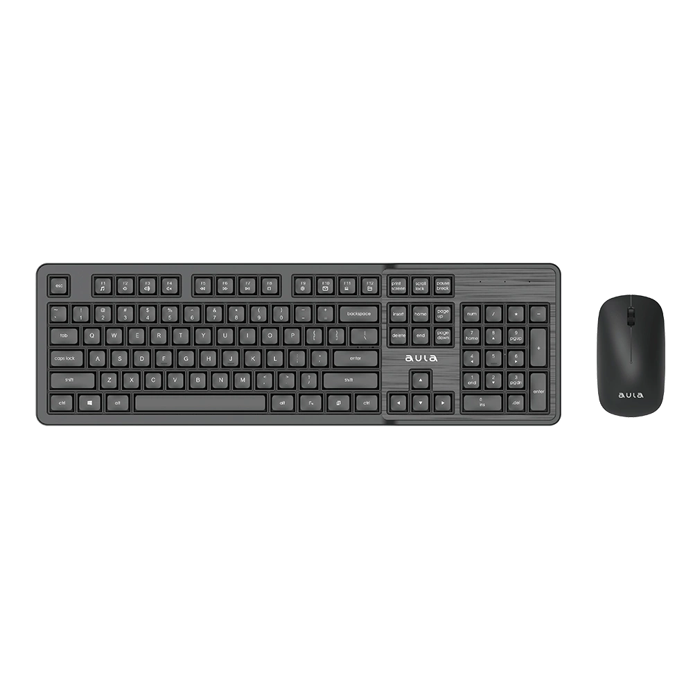 Aula AC202B Wireless Keyboard & Mouse Combo | Black (AC202B)