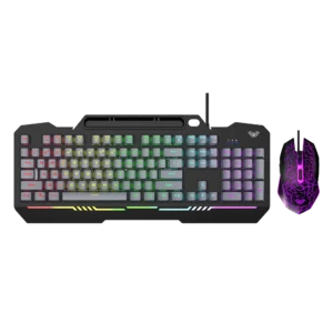 AULA T102 Wired Membrane Gaming Keyboard and Mouse Combo | Black (T102)