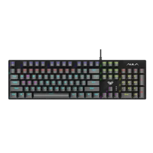 Refurbished AULA S2022B Wired Mechanical Gaming Keyboard | Black, Blue Switch (R-S2022B)