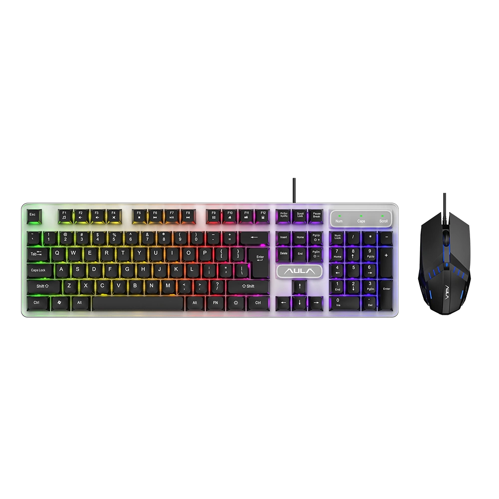 Aula F3061 Membrane Gaming Keyboard & Mouse Combo | Black (F3061Combo)