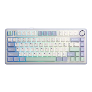 AULA F75 75% Wireless Trio Mode Mechanical Gaming Keyboard With Knob | Cedar Green Reaper Switch (F75CGR)