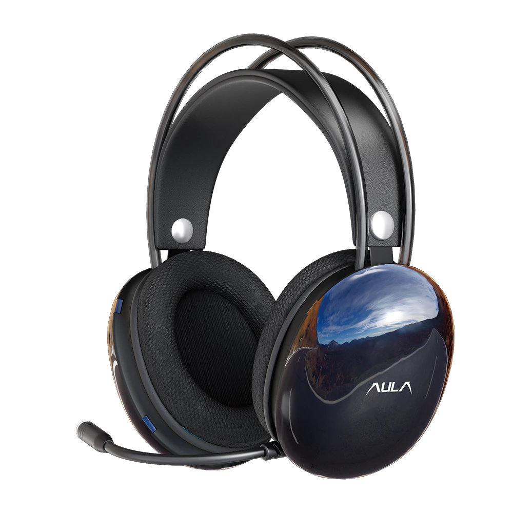 Aula S505 RGB Wired Gaming Headset With Adjustable Mic