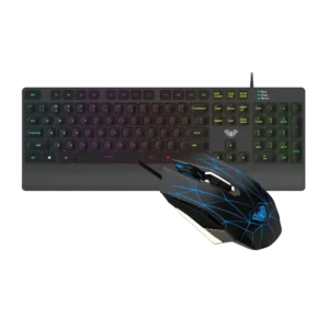 AULA T201 Membrane RGB Backlit Gaming Keyboard and Mouse Combo with 7keys and 2400DPI