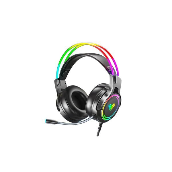 AULA S506 RGB Wired Gaming Headset With Adjustable Mic (Black)