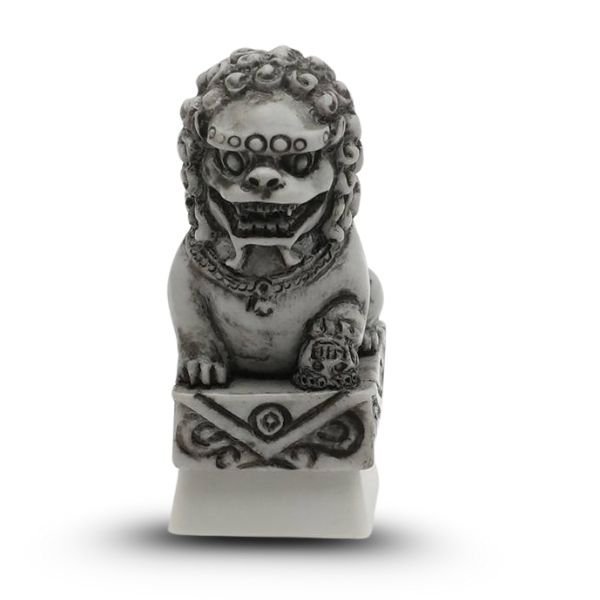 Stone Guardian – Fu Lion Artisan Keycap For Your Keyboards (Grey)