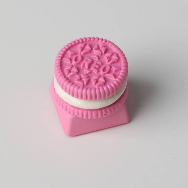Strawberry Cream Biscuit – Artisan Keycap For Your Cute Keyboards (Pink Edition)