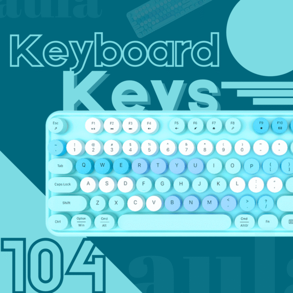 Aula AC306 Type2 Wireless Colorful Keyboard Combo | Blue (AC306U2) - Image 5