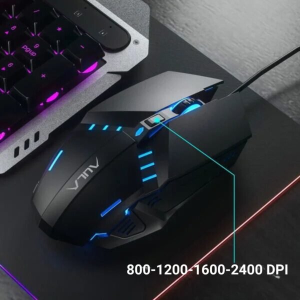 Aula F2023Combo Wired Membrane Gaming Keyboard and Mouse | Black (F2023Combo) - Image 5