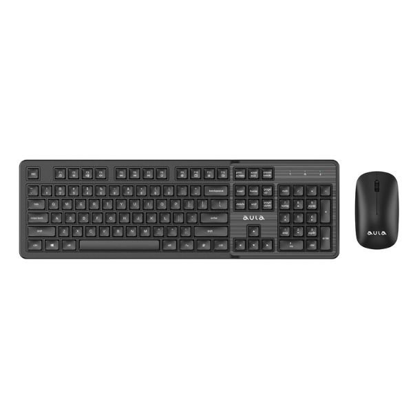 Refurbished AULA AC202 wireless combo Keyboard | Black (R-AC202B)