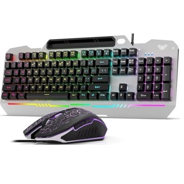 Wired membrane gaming keyboard and mouse combo