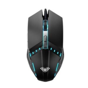 AULA S31 Wired Gaming Mouse, Adjustable DPI Range 800/1000/1200 with 4 Keys, Polling Rate 125Hz | Black (S31B)