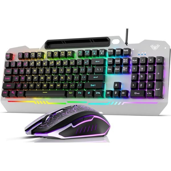 Refurbished Aula T102 RGB backlit Gaming Keyboard & Mouse Combo (R-T102Combo)