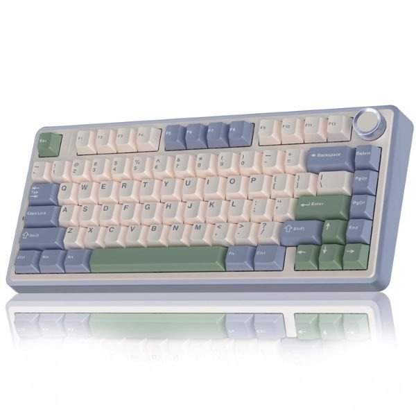 Refurbished AULA F75 3in1 Mechanical Keyboard Cedar Green | Reaper Switch (R-F75CGR)