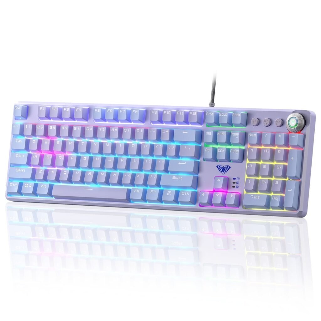 Aula F2088Pro Mechanical Gaming Keyboard With Knob